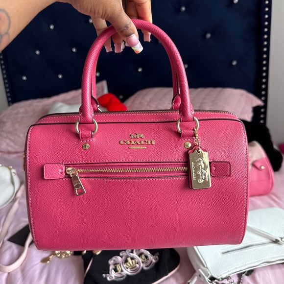 Coach Rose Pink Bennett Satchel - Picture 1 of 4